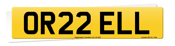 Registration number OR22 ELL